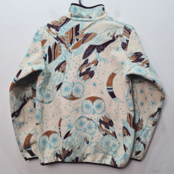 Patagonia Synchilla Snap-T Fleece Pullover Moon Owl Toasted White Women'… - Picture 11 of 16